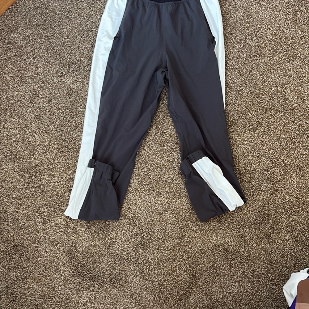 lululemon athletica Black and White Track Pants